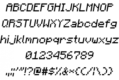 Minecraft Font 2