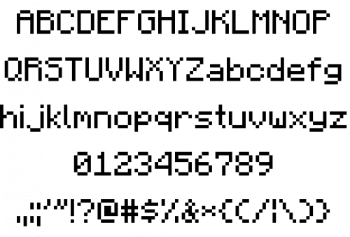 Minecraft Font 3