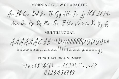 Morning Glow Script Font 9