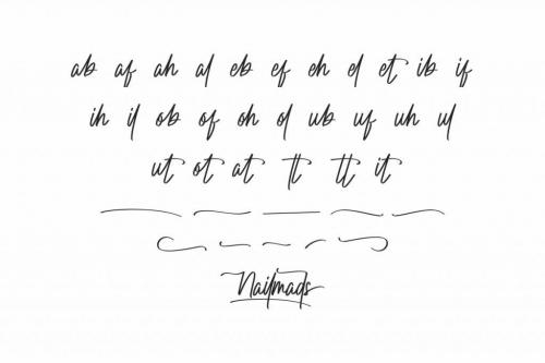 Nailmads Handwriting Font  3