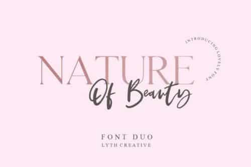 Nature of Beauty Font Duo
