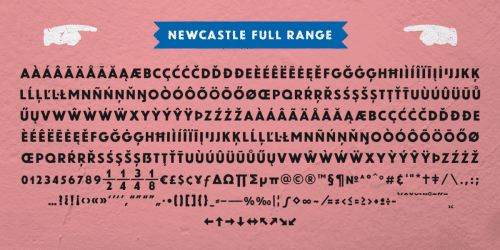 Newcastle Font Family 10