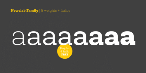 Newslab Family Font 5