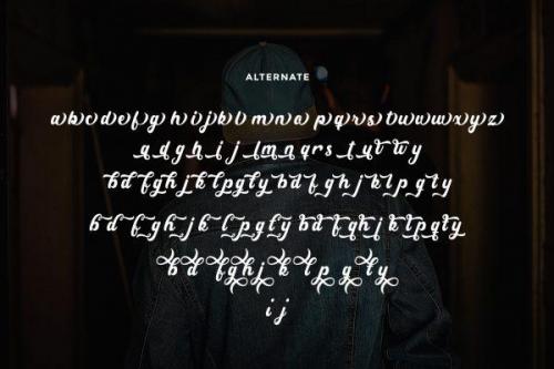 Partner Script Font 8