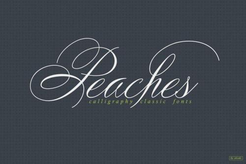Peaches Calligraphic Font 2