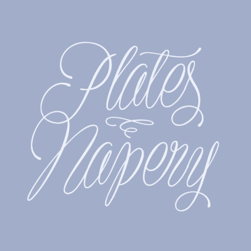 Plates Napery Font