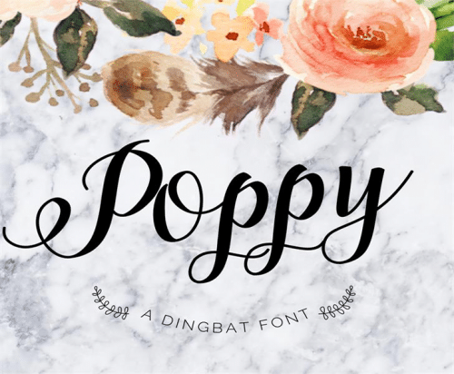 Poppy-Script-Font