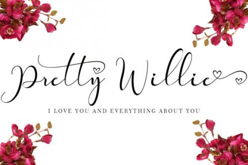 Pretty Willie Calligraphy Font