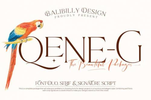 Qene-G Serif Font