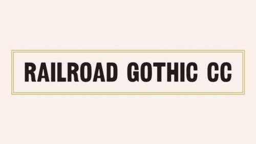 Railroad Gothic CC Sans Serif Font