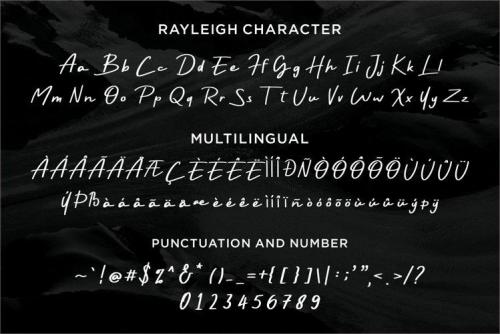 Rayleigh Brush Font  3