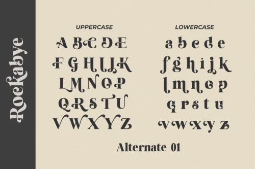 Rockabye Serif Font 11