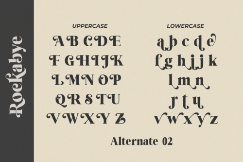 Rockabye Serif Font 12