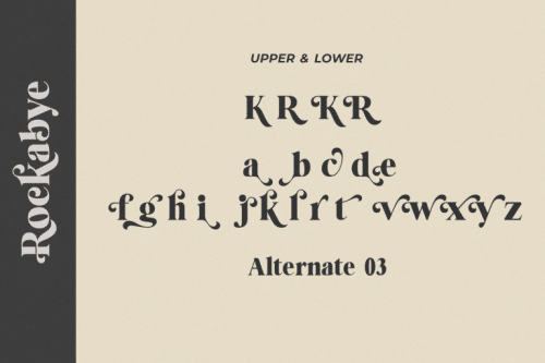 Rockabye Serif Font 15