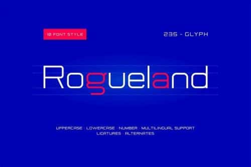 Rogueland Sans Serif Font 4