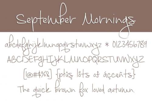 September Mornings Font  1