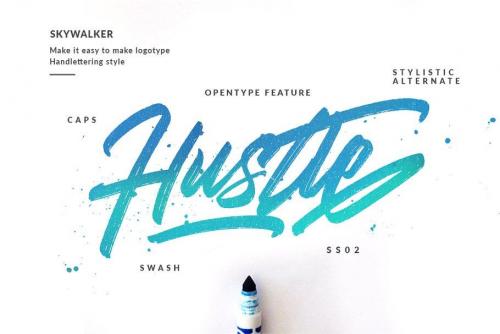 Skywalker Brush Font  1