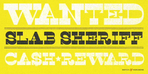 Slab Sheriff Font  3