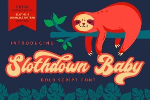 Slothdown Baby Script Font