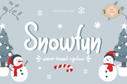 Snowfun Handwritten Font