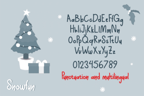 Snowfun Handwritten Font 3