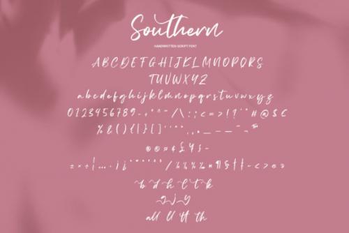Southern Handwritten Font 7