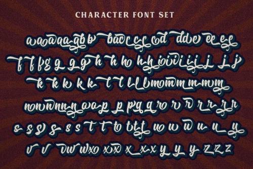 Specta Retro Script Font  12