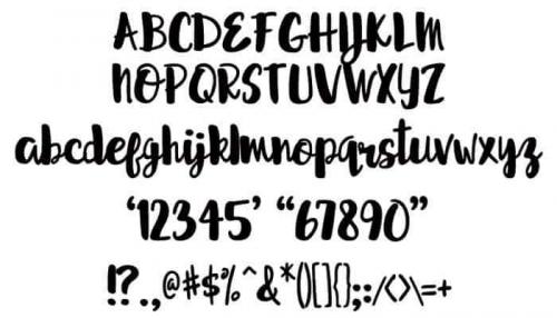 Sprightly Script Font 1