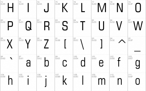Square721 Cn BT Font 1