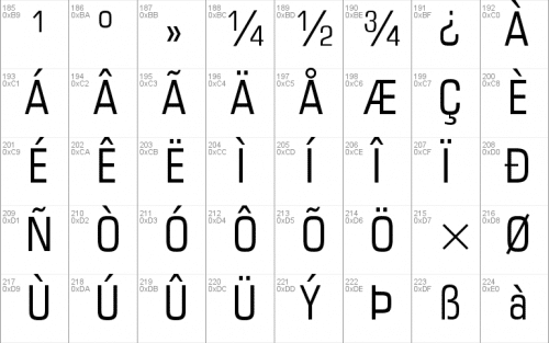 Square721 Cn BT Font 3
