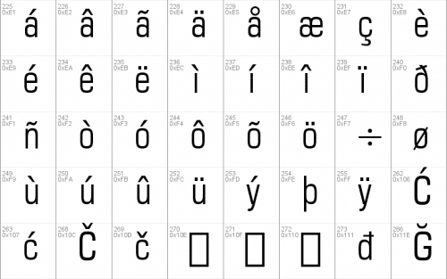 Square721 Cn BT Font 4