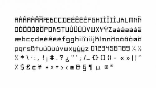 Square Display Font 2