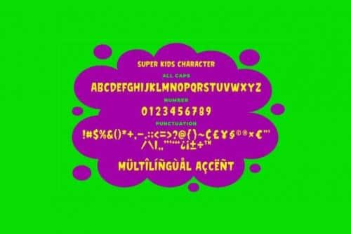 Super Kids Font  2