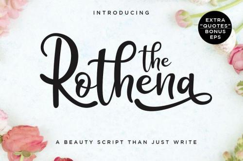 The Rothena Script Font