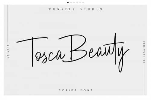 Tosca Beauty Script Font