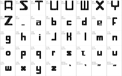 Train Font 1