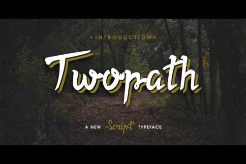 Twopath Script Font  11