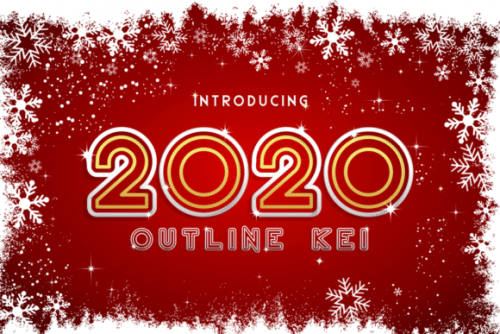 2020 Outline Kei Font