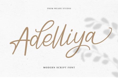 Adelliya Script Font 1