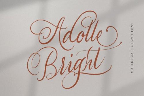 Adolle Bright Calligraphy Font