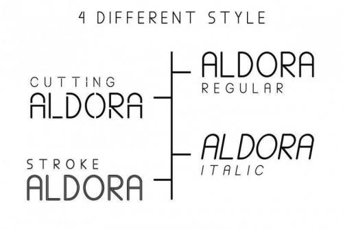 Aldora Futuristic Font  1