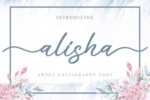 Alisha Sweet Calligraphy Font
