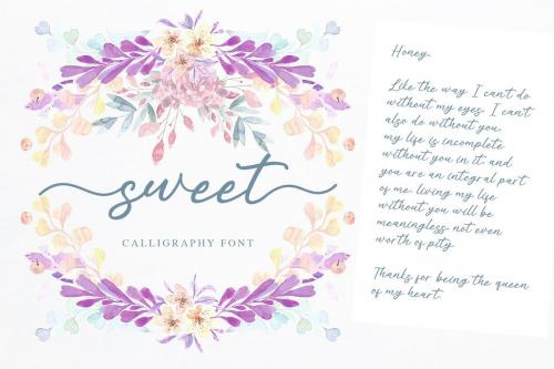 Alisha Sweet Calligraphy Font  1