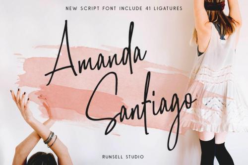 Amanda Santiago Script Font 1