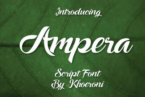 Ampera Script Font Free