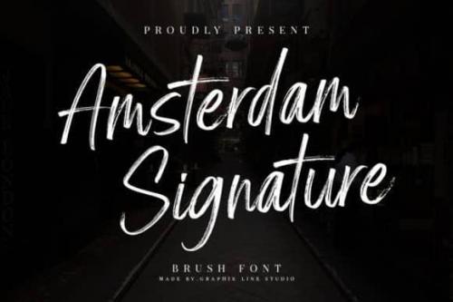 Amsterdam Signature Brush Font