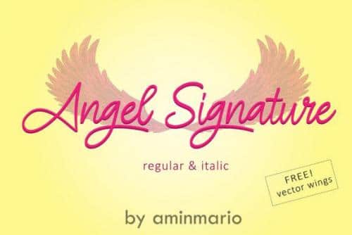 Angel Signature Font 1