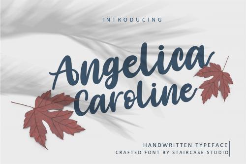 Angelica Caroline Handwritten Script Typeface