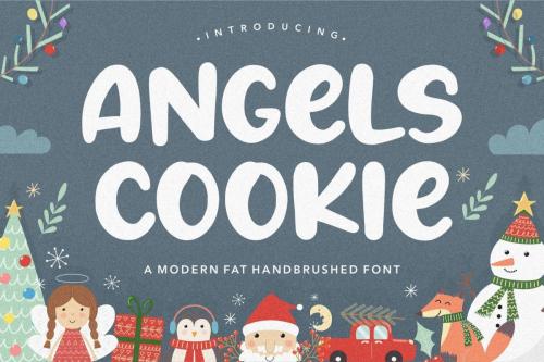 Angels Cookie Bold Script Font