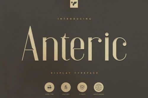 Anteric Display Typeface